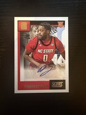 2021-22 Panini Chronicles Draft Picks DJ FUNDERBURK Score Rookie Auto /199 Card 