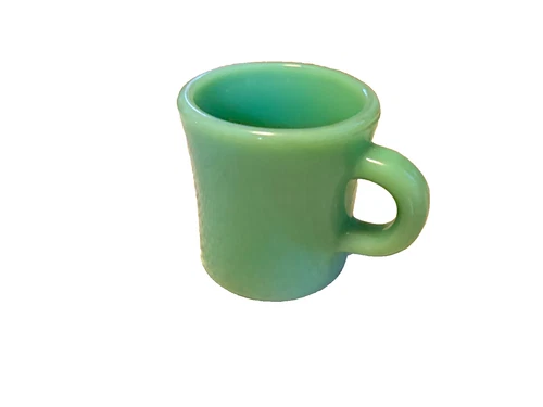 Vintage Anchor Hocking Fire King Jadeite Restaurant Ware Cup Mug Heavy Duty