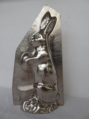 Vintage 26 cm.Deutscher,Osterhase,Hase,Ei,Korb,2 Teilig,Form Nr.3212 & Nr.17