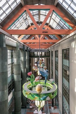 Photo:Los Angeles California 2013 Central Library Atrium New Wing Interior