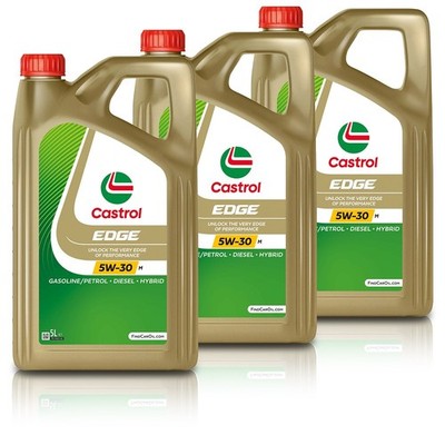 3x 5 L = 15 LITER CASTROL EDGE 5W-30 M MOTOR-ÖL MOTOREN-ÖL