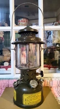 VINTAGE 1958 Coleman US MILITARY Lantern Quadrant Globe ArmyGREEN #6260-174-3874