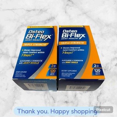 FOR 2 Osteo Bi-Flex Joint Health Triple Strength Dietary Supplement 120 Tablets