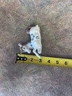 White  Porcelain Lying Unicorn Figurine w/ Blue Flower, Approx 4 in — photo 5