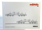 Marklin 48664 HO DB Heavy Duty Flat Car "Steel Slabs" 2-Car Set, NIB OVP — photo 3