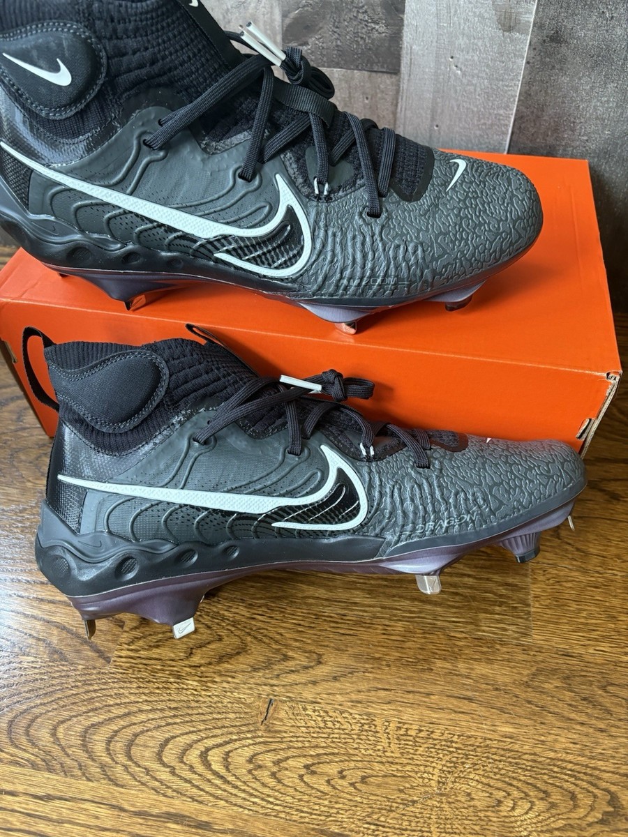 Nike Alpha Huarache NXT Black Metal Baseball Cleats DJ6517-010