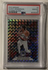 2023 Panini Mosaic Scoot Henderson Stained Glass RC PSA 10 GEM MT  SSP