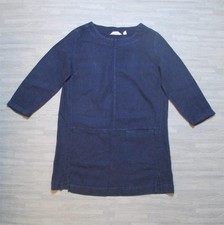 Sea Salt Tunic Size UK 10 Navy St Agnes Clay Pockets Ramie Cotton Chore Utility