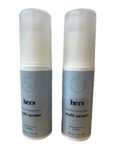 X2 hers Multi-Screen Mineral Sunscreen SPF 50 1 fl oz New Sealed.