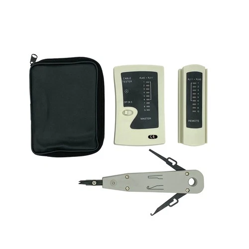ProfiPatch Set LSA-Anlegewerkzeug Auflegewerkzeug + Netzwerktester Kabeltester