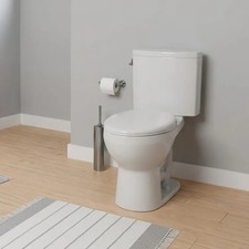 DURAVIT D4040300 PRO COMPLETE ELONG LH NO/SEAT TWO PIECE TOILET WHITE HIGH