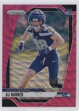 2024 Panini Prizm Rookies Pink Wave Prizm AJ Barner #304 0tx
