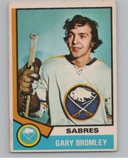 1974-75 O-Pee-Chee #7 Gary Bromley NHL RC Rookie Buffalo Sabres V103328