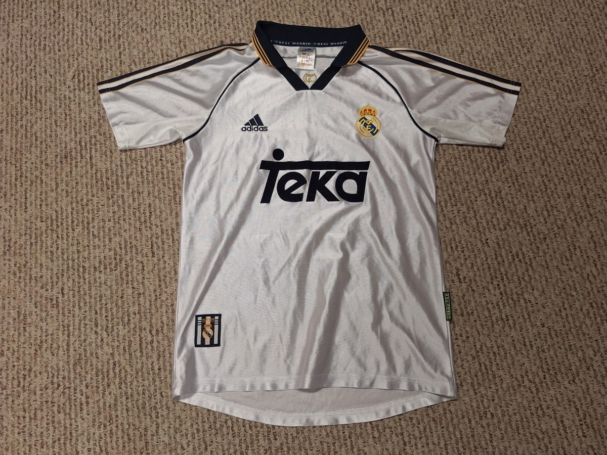Vintage Real Madrid 99/00 Retro Home Jersey Size Large | eBay