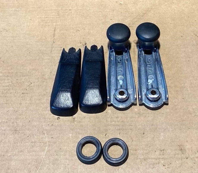 Mercedes-Benz R129 W124 Interior Window Black Crank Handle Set Of