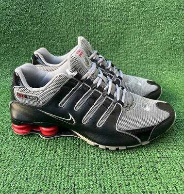 Nike Shox NZ Shoes Men's Size Gray Red Black 2011 Running