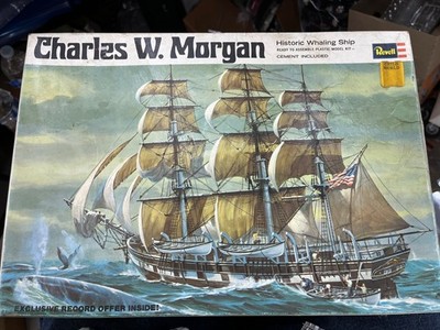 Vintage h346 Revell 1969 Charles W. Morgan Historic Whaling Ship 1/160 Scale KIT