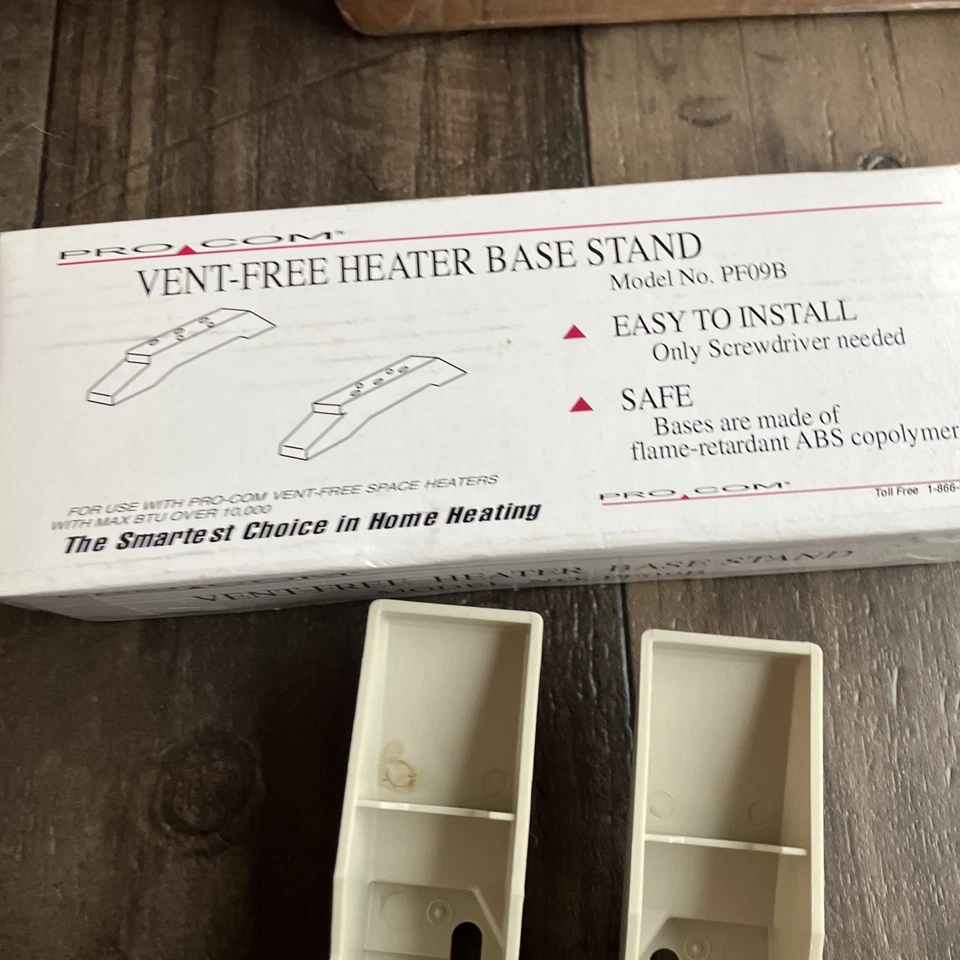NOS ProCom PF09B Base Feet for MA Series Wall Heaters Cream - Image 4 of 4