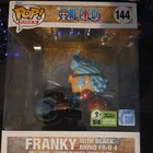 Funko Pop! Rides Deluxe: One Piece Franky With Black Rhino FR-U 4 (ECCC) #144.