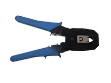 RJ45 Crimping tool - durable steel frame with ergonomic plastic grips
