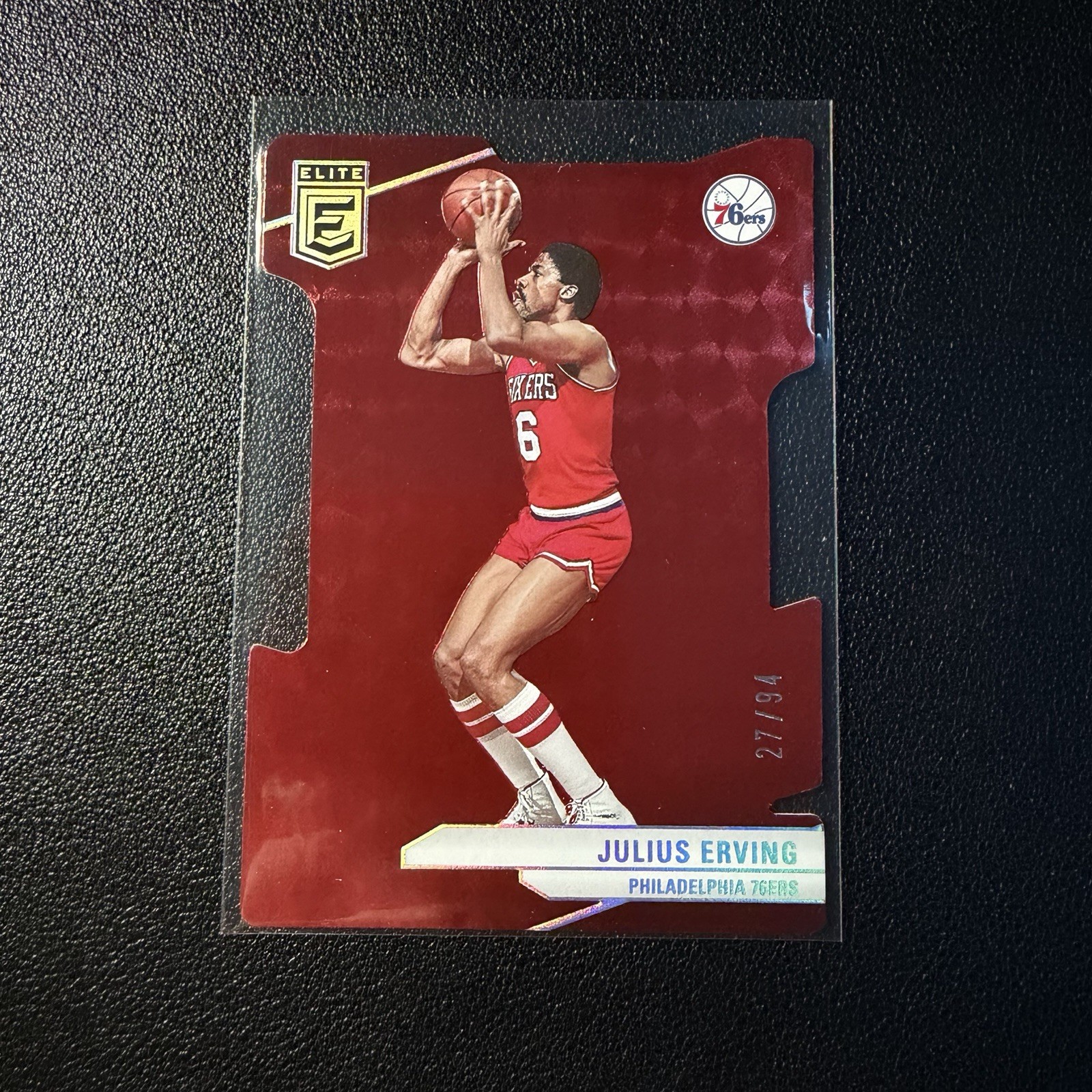 2023-24 Donruss Elite - Julius Erving #179 Aspirations 27/94 Die Cut