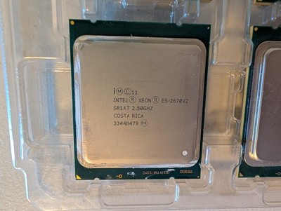 LOT OF TWO Intel Xeon E5-2670V2 E5-2670 v2 (25M Cache, 2.50 GHz) Socket SR1A7