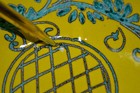 VTG MCM Fratelli Fanciullacci Italian Majolica Nesting Bowl Replacement 10.25" — photo 5