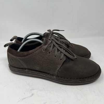 Merrell Bask Sol Men's 10.5 Shoes Brown Leather Lace Up Casual Low Top J23485