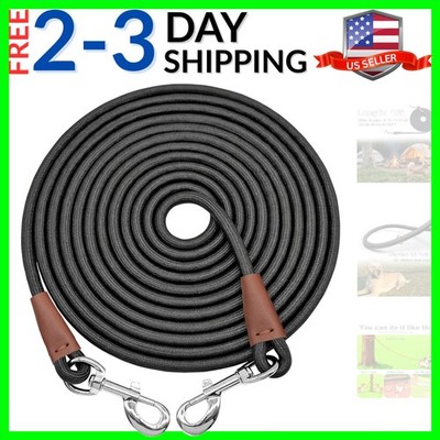 Tie Out Rope Dog Leash, Long Tether 8-10-13-15-20-25-30-35-40-50-65 FT Heavy ...