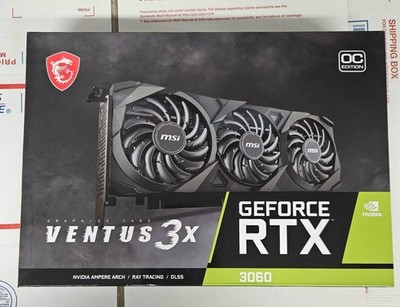 MSI GEFORCE RTX 3060 VENTUS 3X 12G OC GRAPHICS CARD | 12GB GDDR6