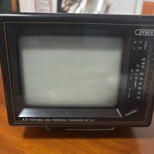 Vintage Orange Dynex  DYT-01 mini Television Retro - Space Age PARTS READ