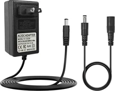 12V for Nekteck Neck Massager Charger Zyllion Shiatsu Back and black 