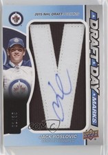 2017-18 SP Game Used Draft Day Marks Rookies 1/35 Jack Roslovic #DDM-JR Auto 7b5