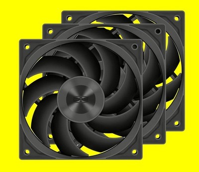 LOT OF PC FANS 120mm GaminG PC Computer Case Cooling Fan BLACK/WHITE FAN BLADES