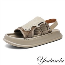 Leisure Slippers Mens Open Toe Thick Sole Fashion Sandals Summer Beach Shoes