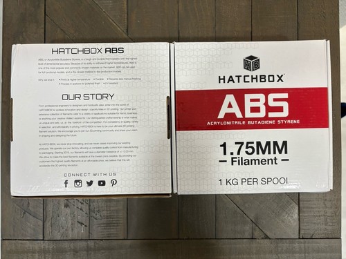 THIS IS FOR BOTH: 2- HATCHBOX ABS 3D Printer Filament - (3D ABS-1KG1.75) SEALED