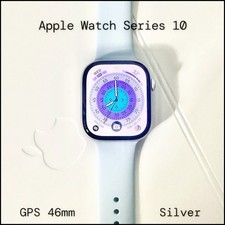 Apple Watch Series 10 46mm Aluminum GPS, Unlocked Silver