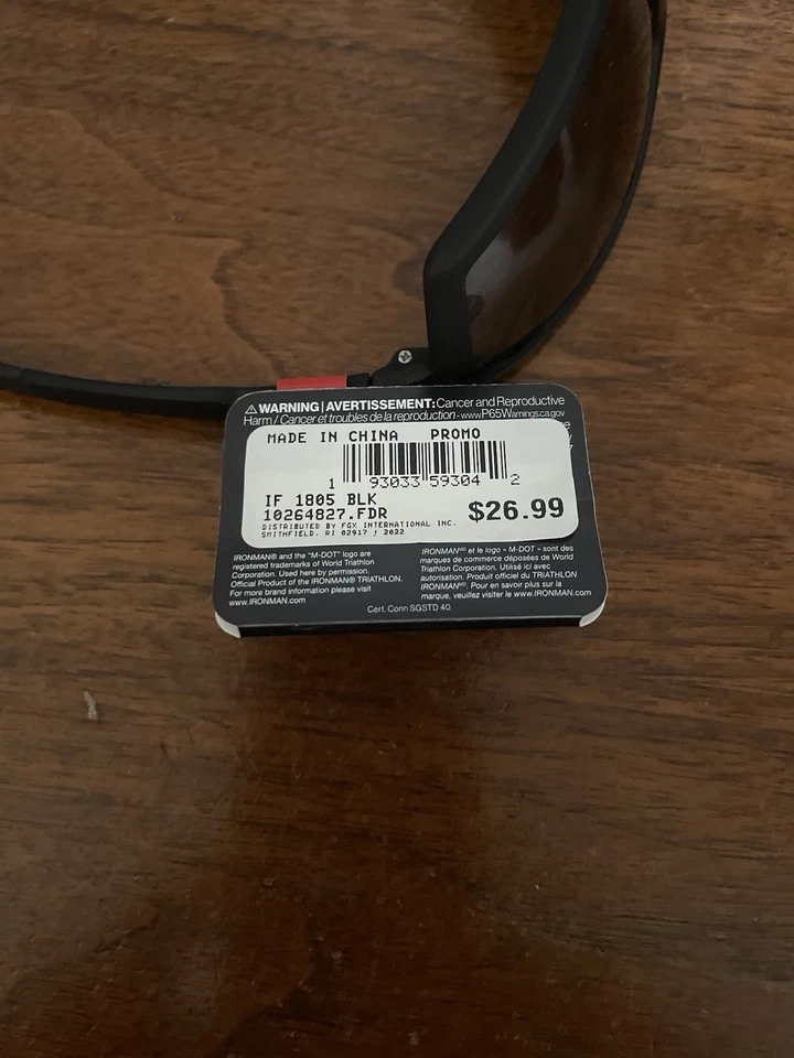 Gafas de sol Foster Grant Ironman marco flexible negro 100 % protección UVA UVB nuevas con etiquetas Foto 4 de 4