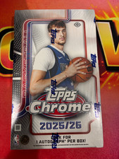 2025/26 Topps Chrome Basketball Hobby Box - FIRST NBA LICENSED - BRAND NEW!