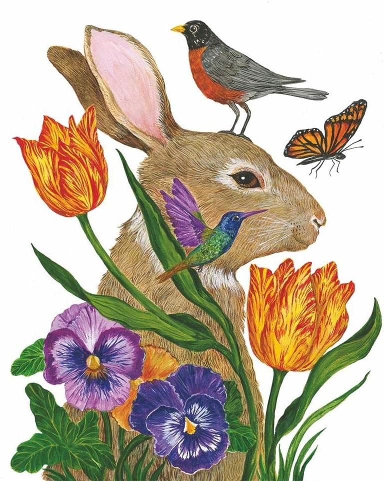 Бумажные салфетки для напитков/коктейлей Bunny Buddies Design,5x5