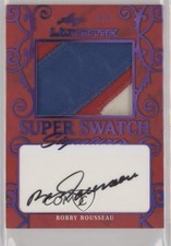 2019-20 Leaf Ultimate Super Swatch Signatures Purple 4/5 Bobby Rousseau Auto 5f7