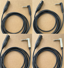 1 to 25'FT Mogami 2552 Amphenol XLR M-F to 1/4 TS TRS Angle Audio Microphone