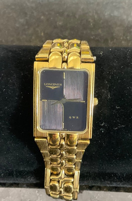 Men's Rare Longines 14kt.  Gold Plated  Triangular  QWR Quartz