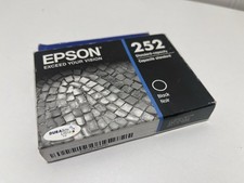 GENUINE Epson 252 Standard Capacity Black Ink Cartridge NEW EXP 2025