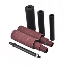 Spindle Sander Adaptor 4-1/2" x 1/2" with Rubber Sanding Drum Kit OD 3/4", 1"...