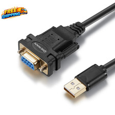 USB to RS232 Serial Adapter with FTDI Chipset USB 2.0 to Female DB9 Serial