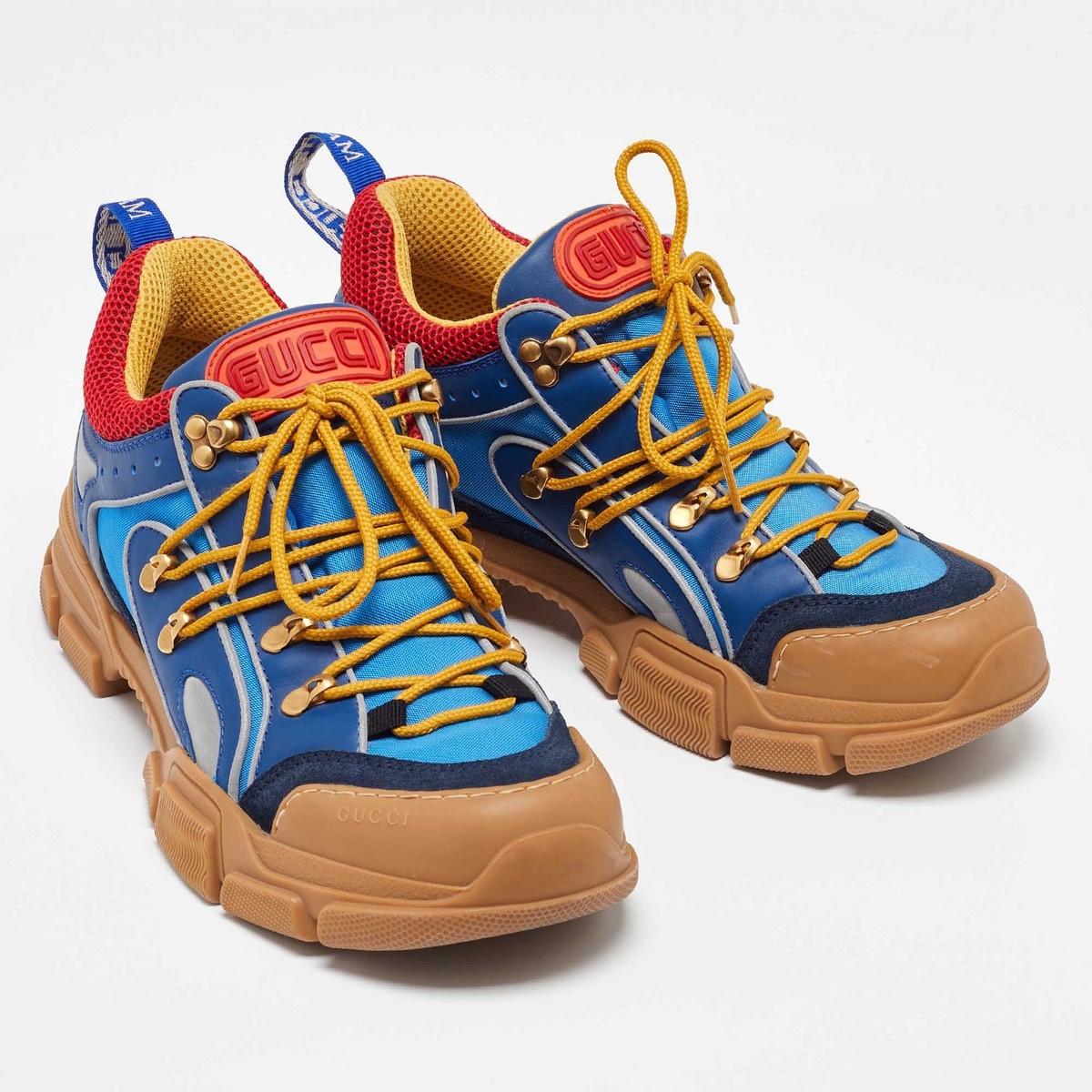 Gucci Multicolor Leather and Mesh Flashtrek Reflective