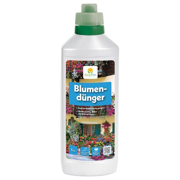 GreenPlan BlumendüNger 1 L BeetdüNger Balkonpflanzen RosendüNger Geraniendü-image