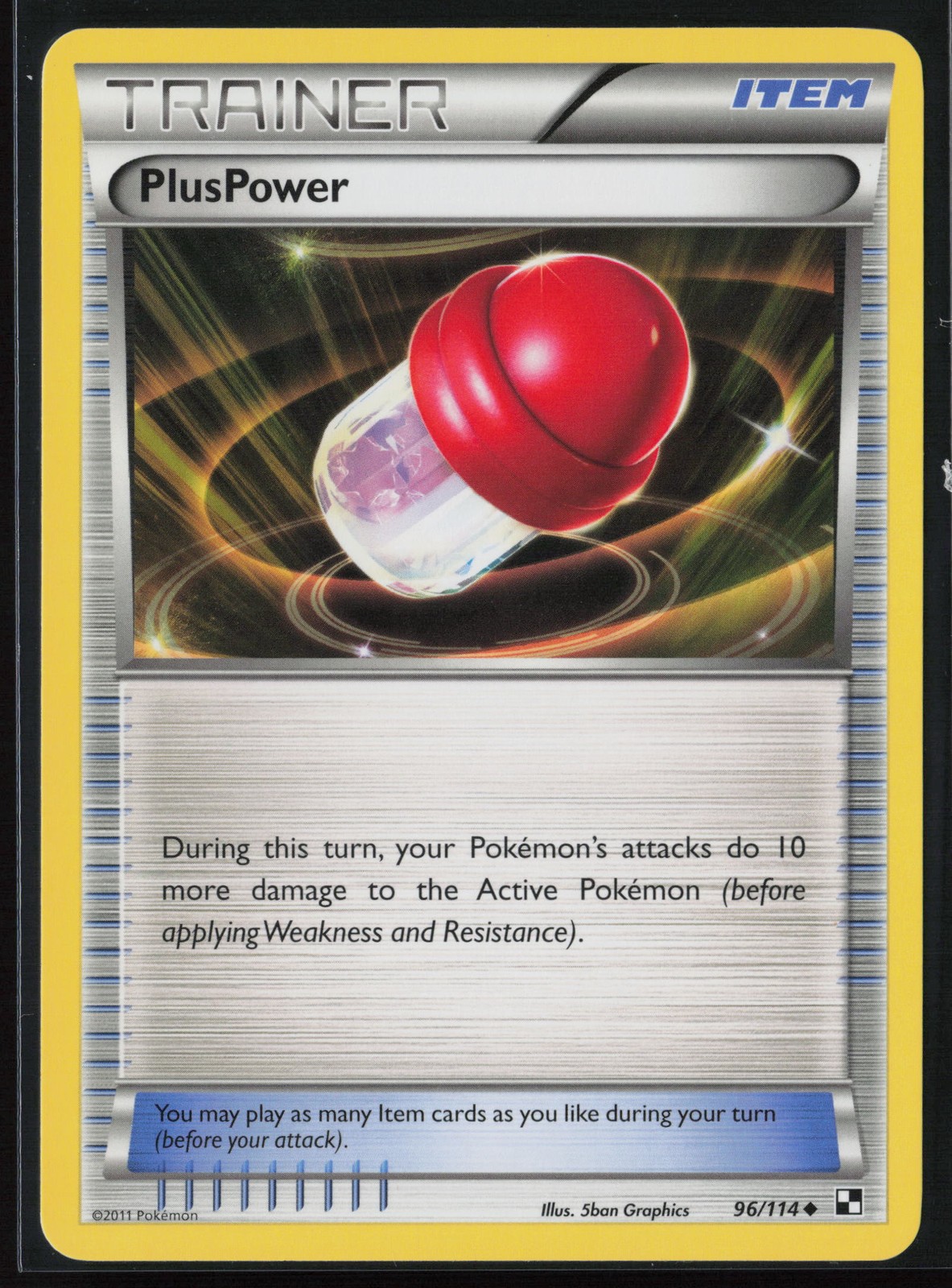 Pokémon PlusPower #96/114 Black and White Near Mint or Better