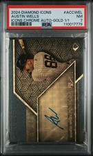2024 TOPPS DIAMOND ICONS ICONS CHROME AUTOS GOLD 1/1 AUSTIN WELLS 1/1 PSA 7